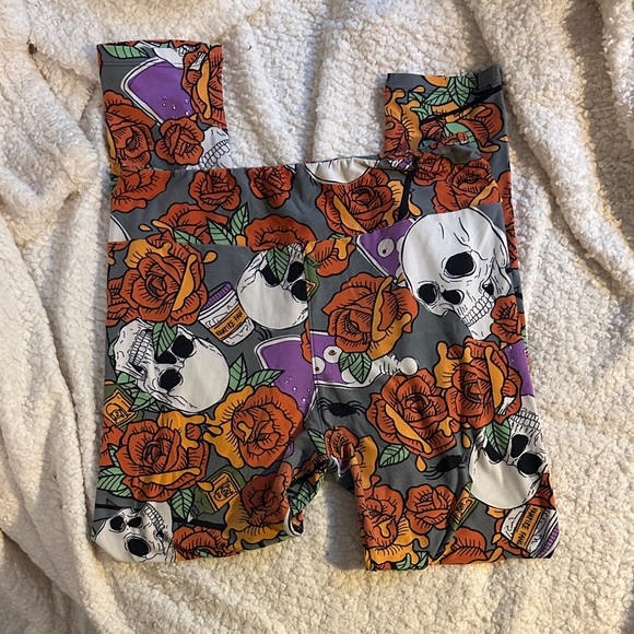 LuLaRoe Gray Halloween Leggings - Picture 1 of 3